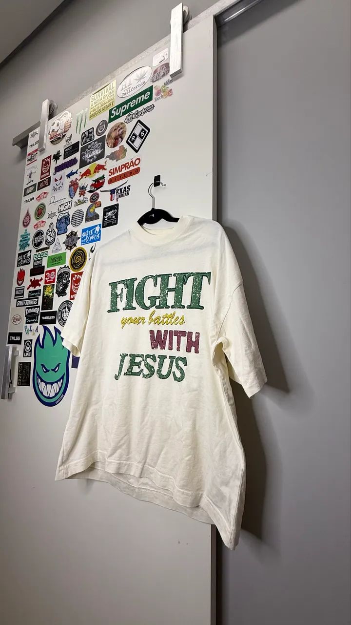 CAMISETA OFF WHITE FIGHT WITH JESUS
