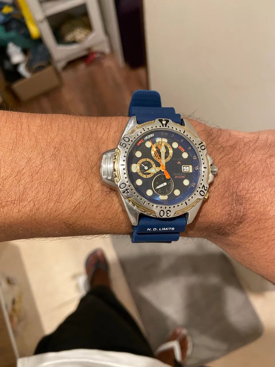 relógio citizen 3740 fundo azul - Foto 3