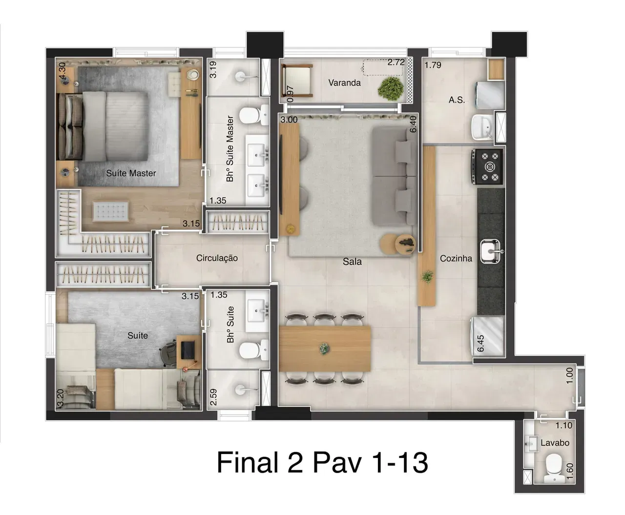 PLANTA 83m²