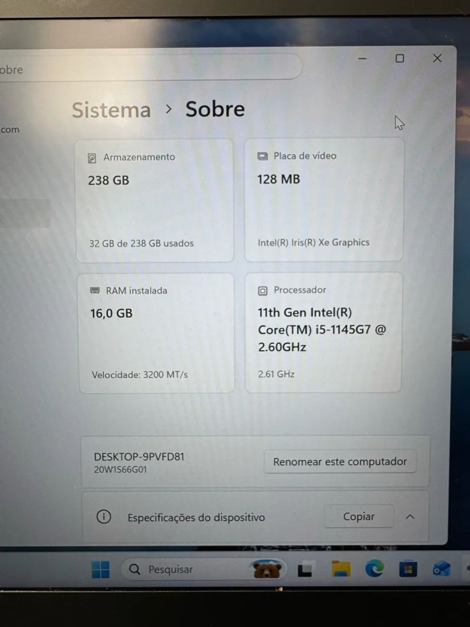 Thinkpad i5-11TH 128/16GB  - Foto 4