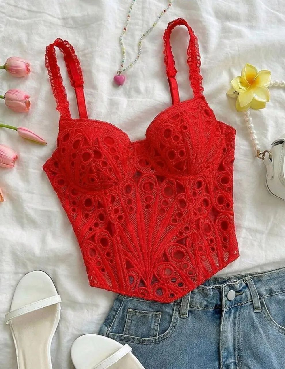Corselet Vermelho 