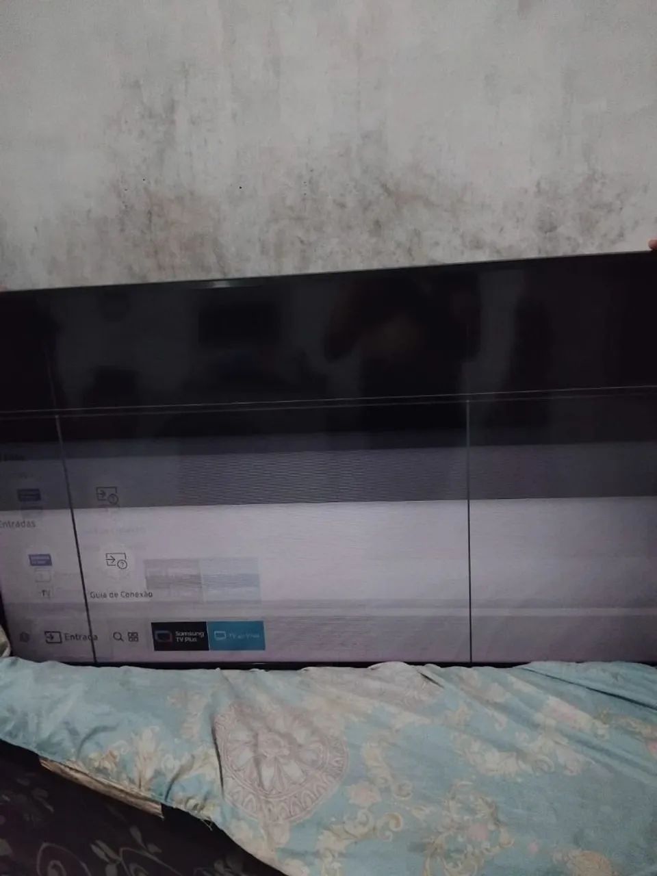 Tv Samsung 55 queimada