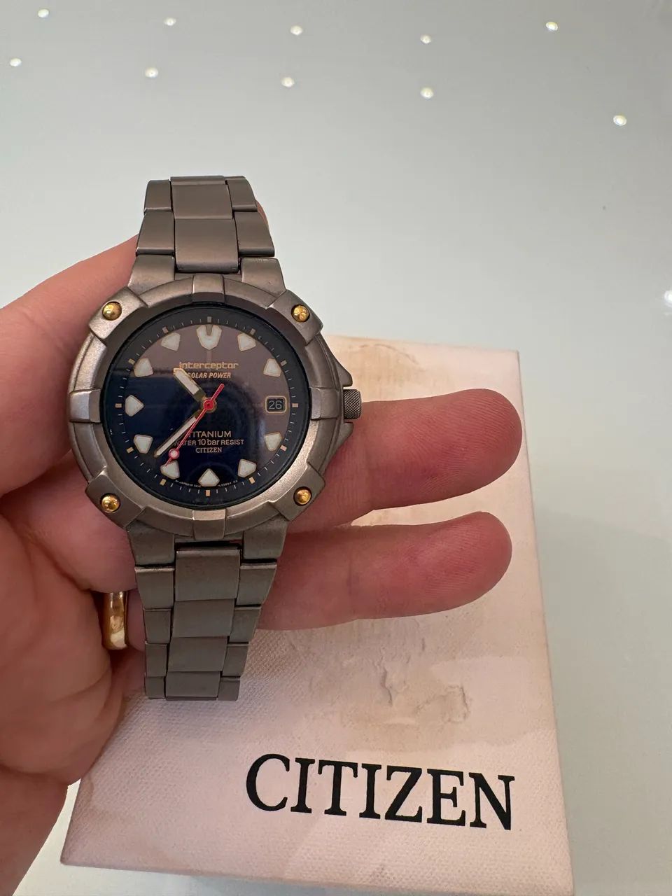 Citizen interceptor solar full Titanium - Raríssimo em excelente estado  - Foto 2