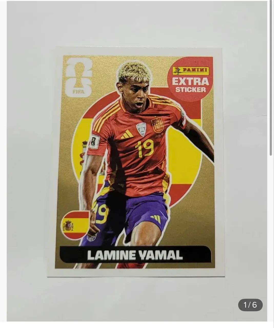 Figurinha legend yamal ouro 