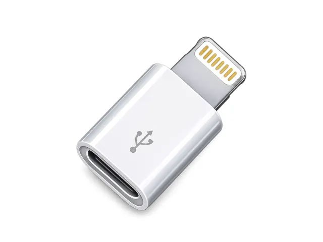 Adaptador Micro Usb V8 para Lightning Conversor Carregamento e Dados