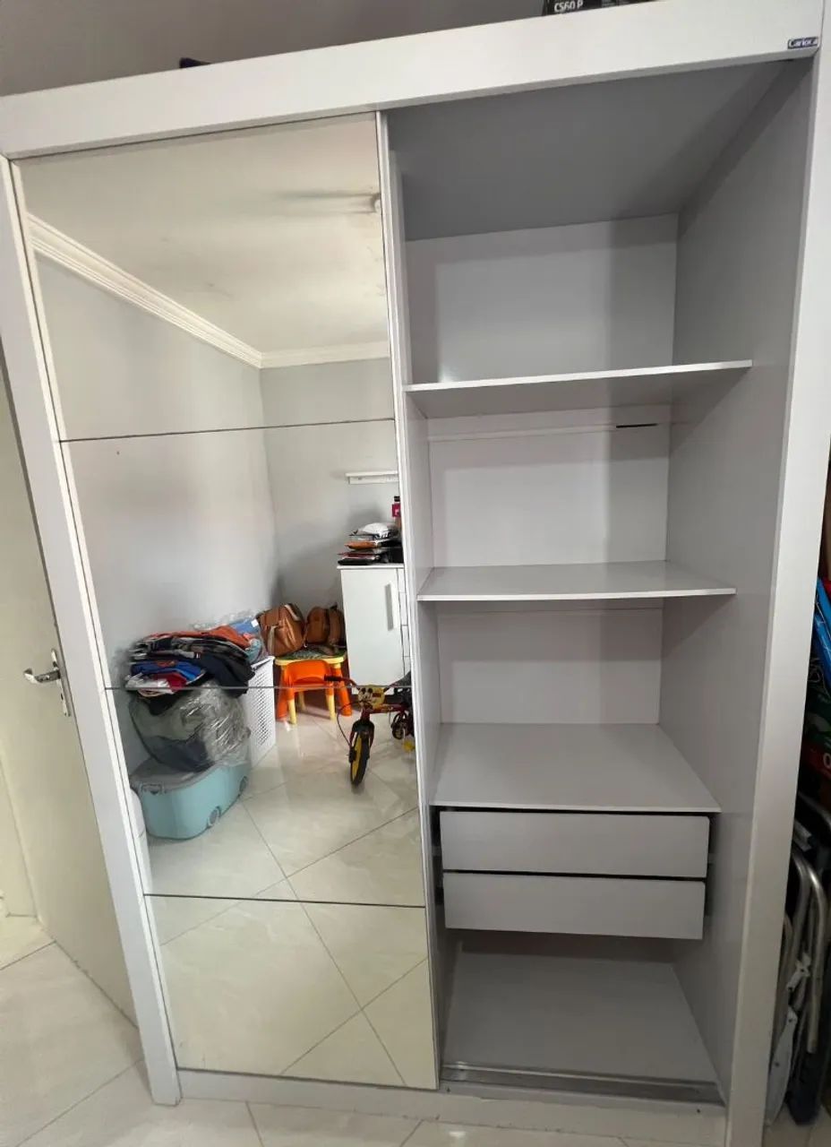 Guarda roupa 2 portas branco. - Foto 2