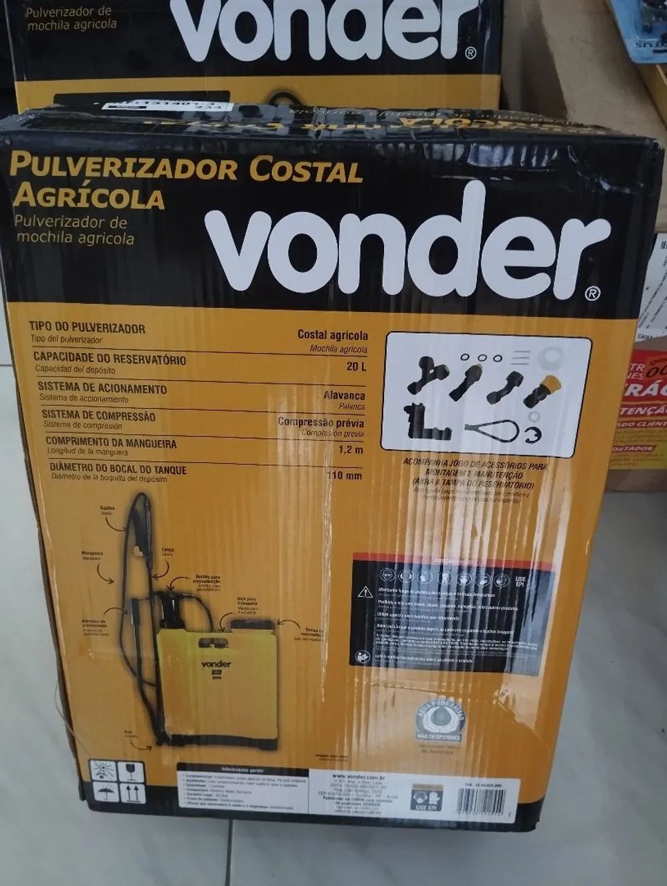 PULVERIZADOR AGRÍCOLA 20L VONDER  - Foto 3