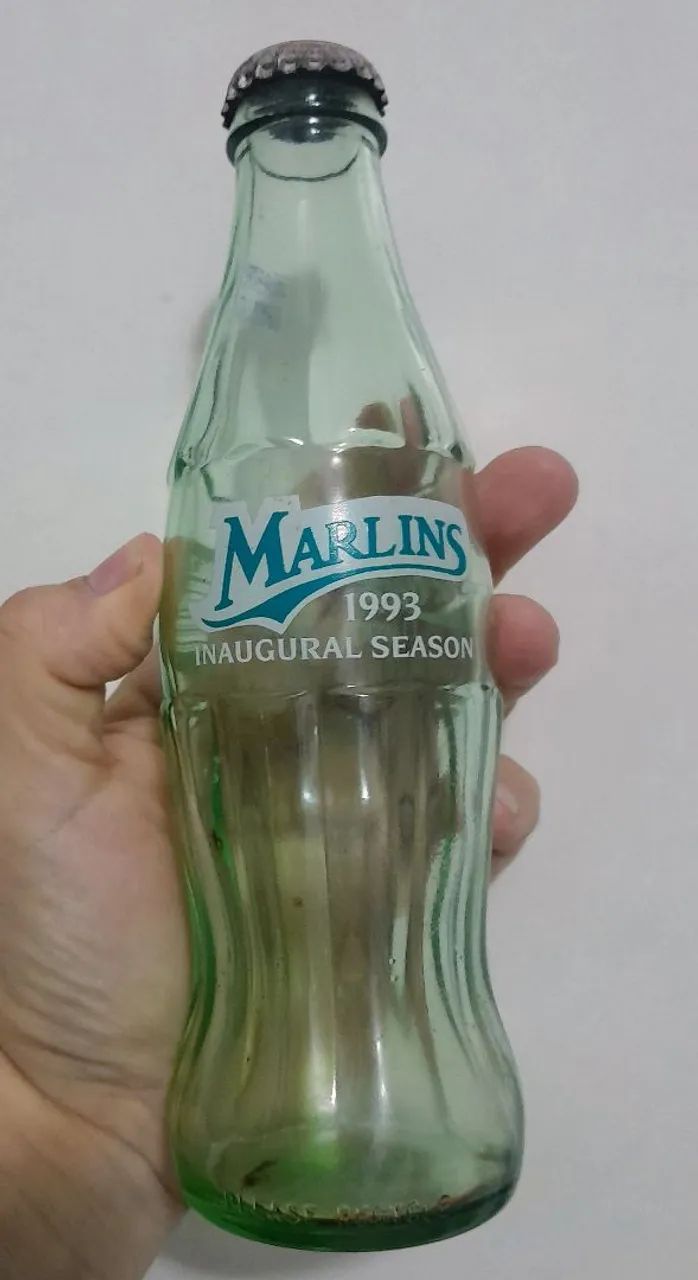 1993 Marlins Inaugural Coca-Cola  (garrafa de vidro)