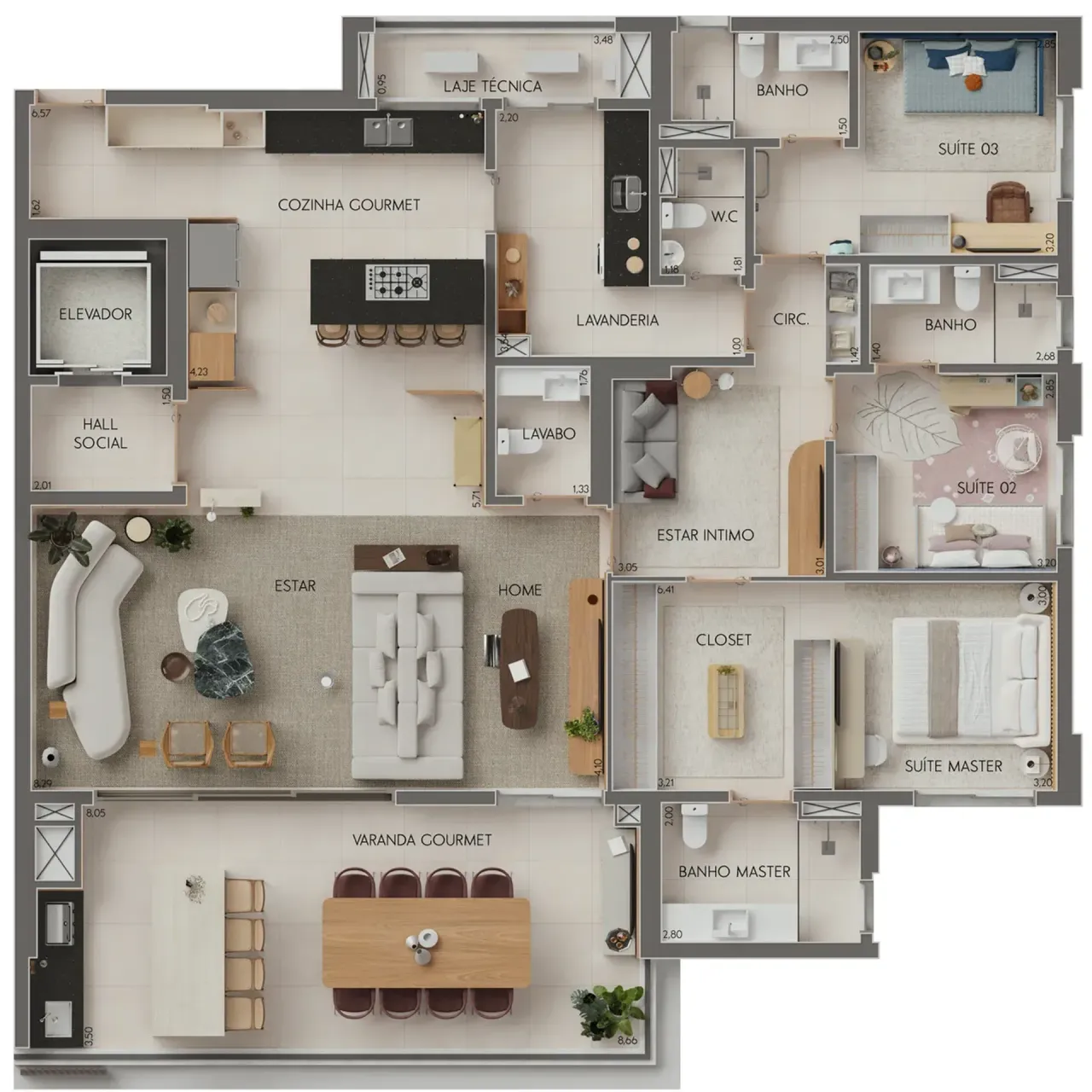 PLANTA 204m²