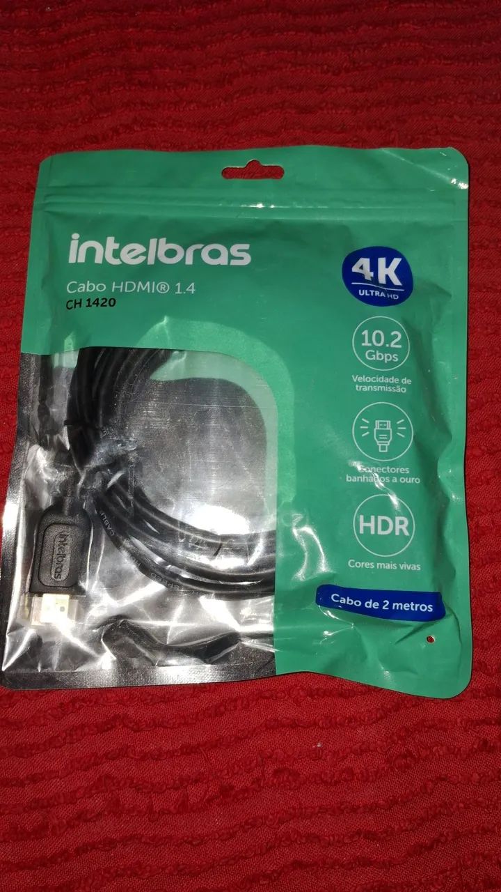 Cabo hdmi de 2 metros da intelbras 