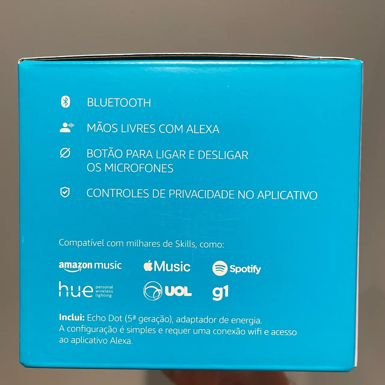 Amazon Alexa Echo Dot 5 geração preta - Foto 3