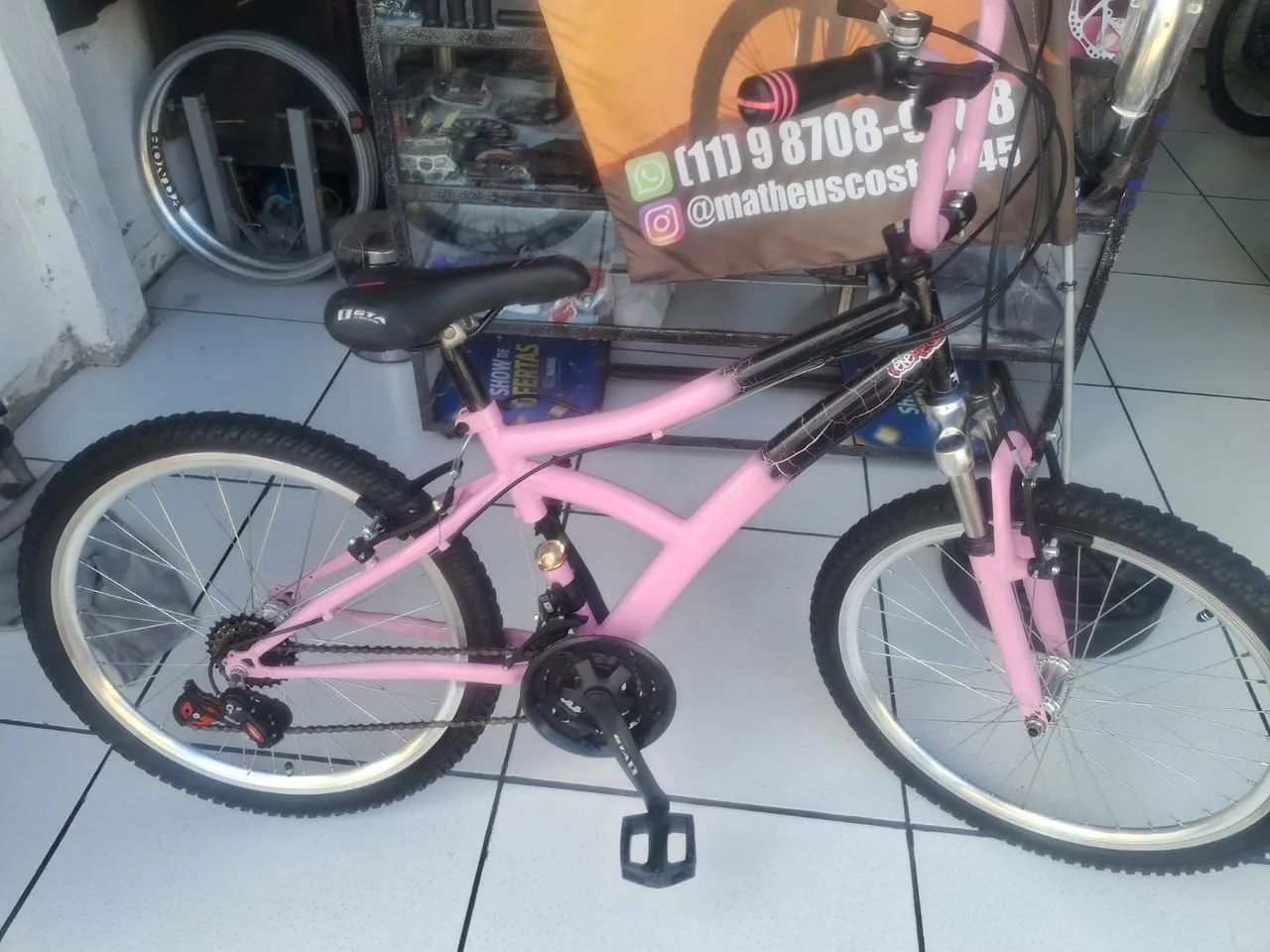 Bicicleta aro 24 feminina semi nova  - Foto 2