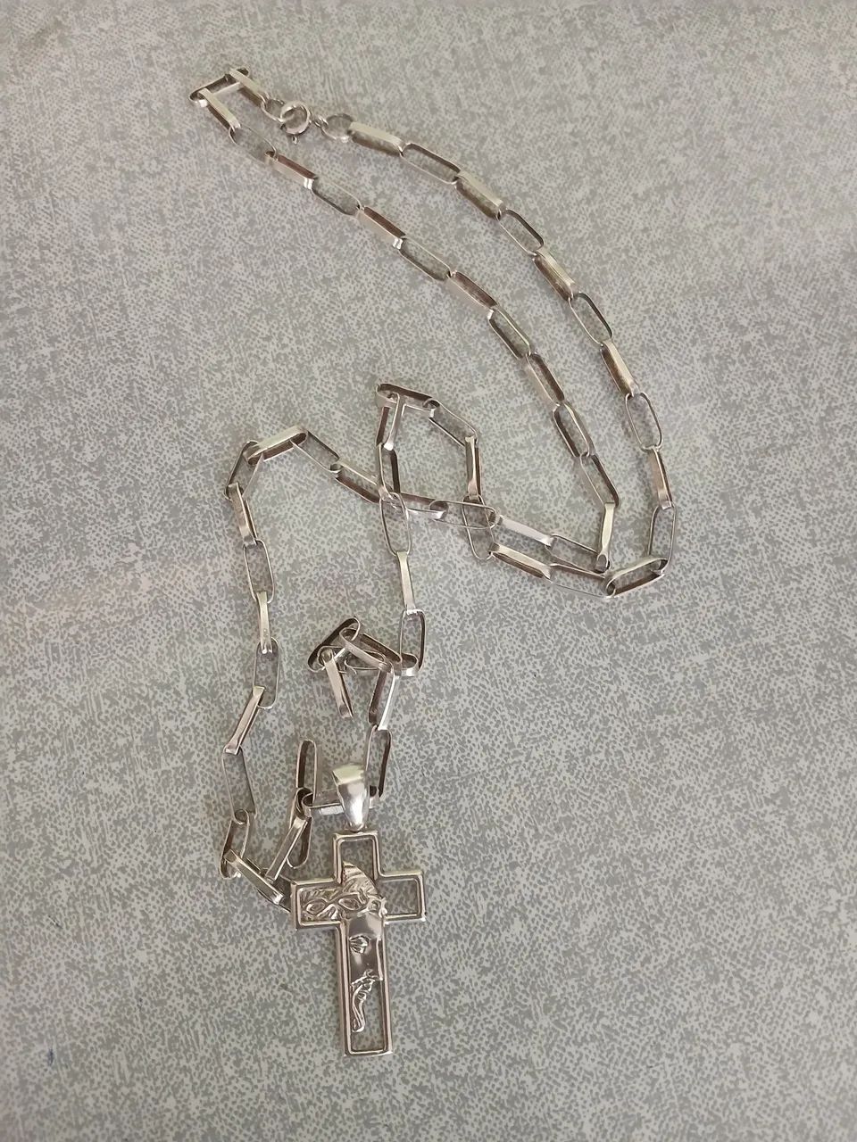 Correte de prata Cartier com cruzificio  - Foto 2
