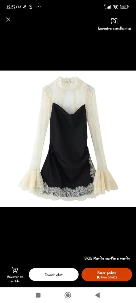 Roupas Vestido Rendado  - Foto 3