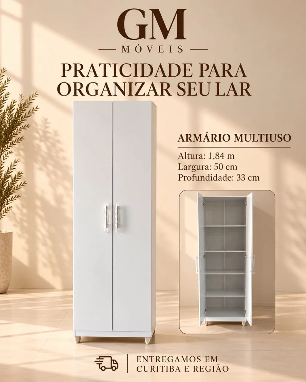 Multiuso com prateleiras - entregamos hoje 