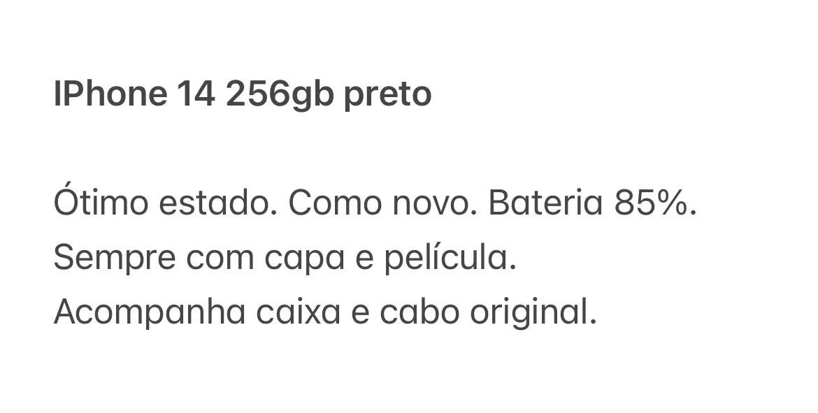 IPhone 14 256 gb preto - Foto 2