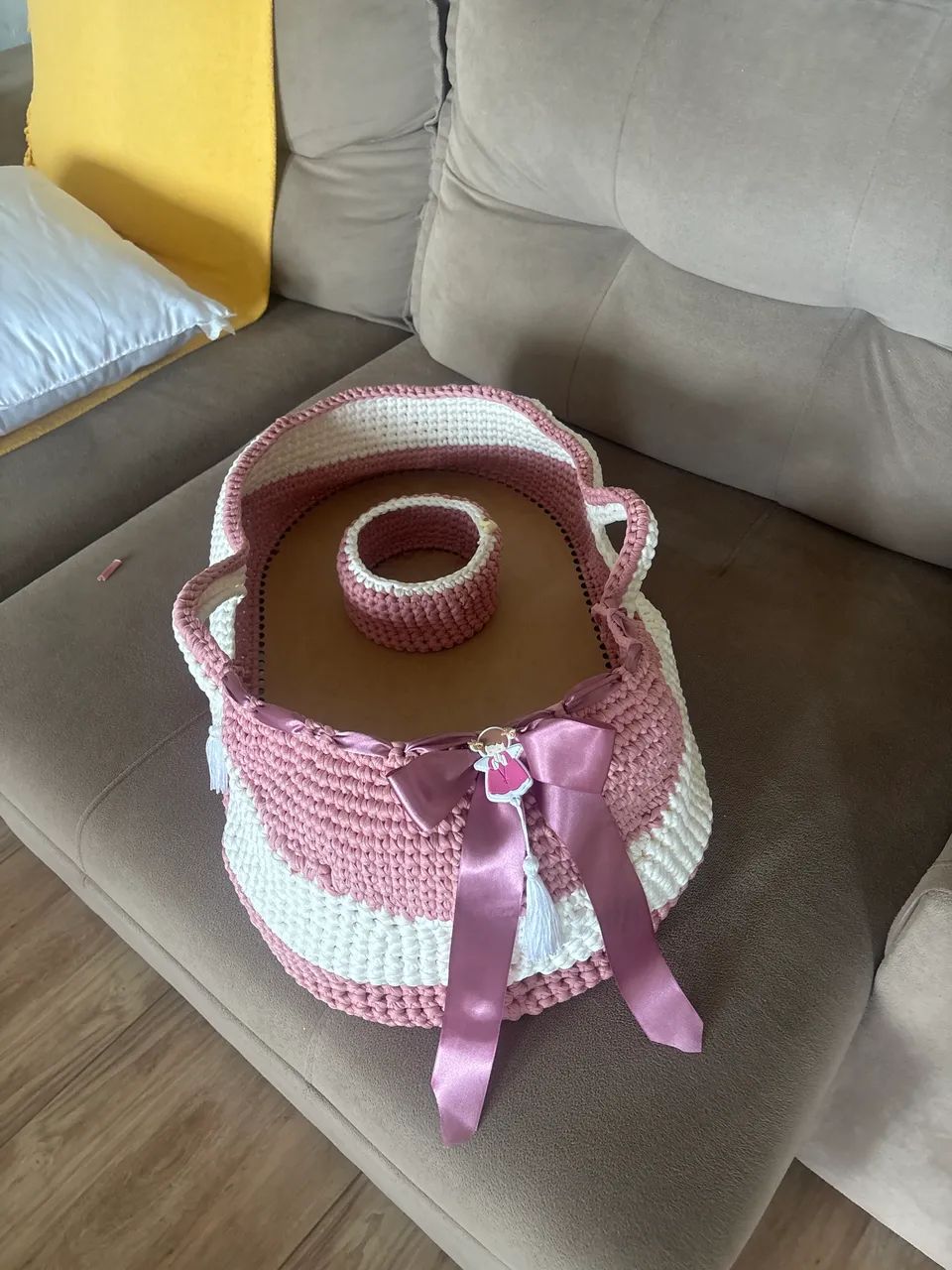 Bebê conforto feito a mão 