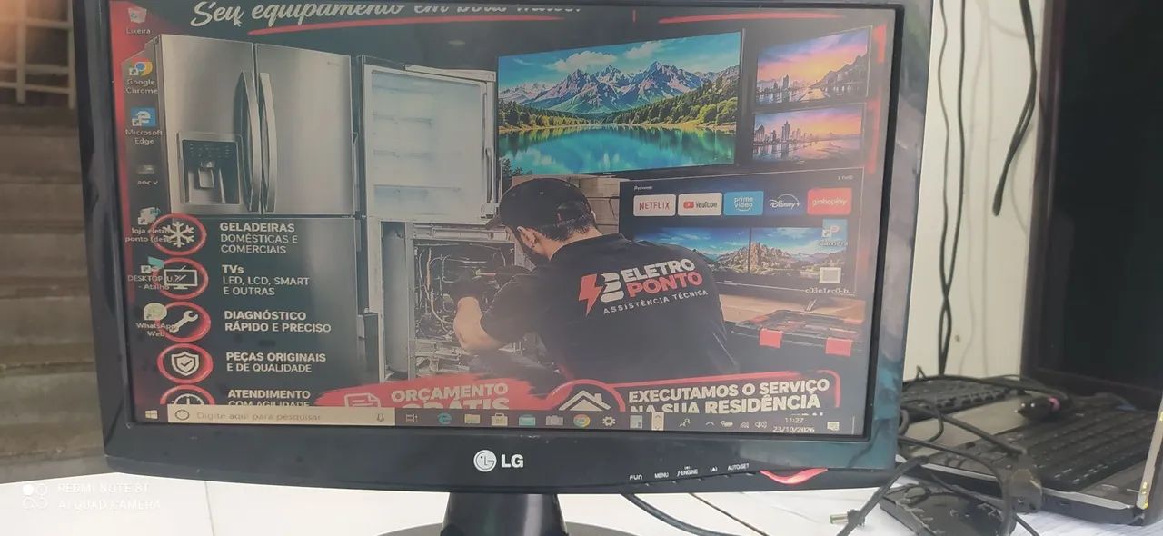 Monitor LG de 19 polegadas IPS sem defeito  - Foto 2