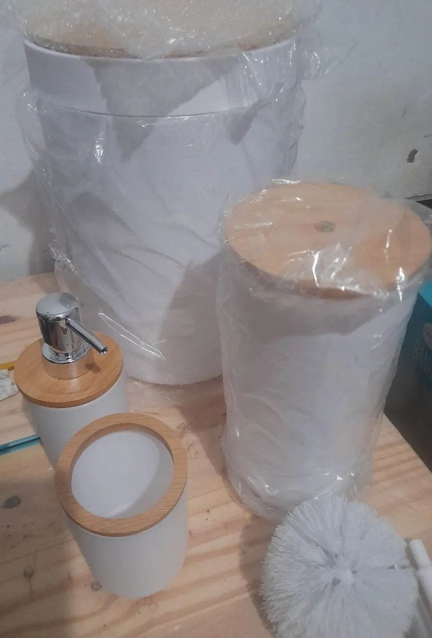 Kit de banheiro de bambu - Foto 4