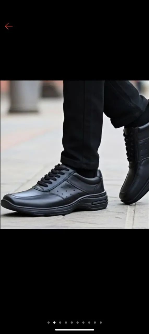 SAPATO EM COURO LEGÍTIMO CONFORTAVEL - Foto 2