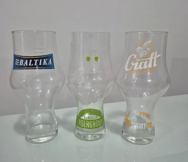 3 copos de Cerveja