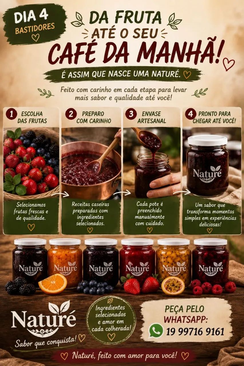 Naturé Geleias artesanais