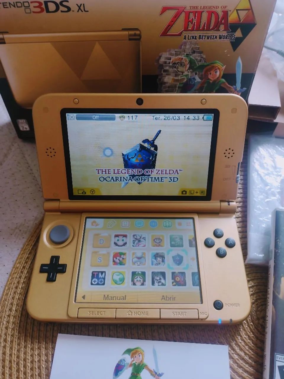 Nintendo 3ds XL Edição Zelda (a Link Between Worlds) - Consoles de