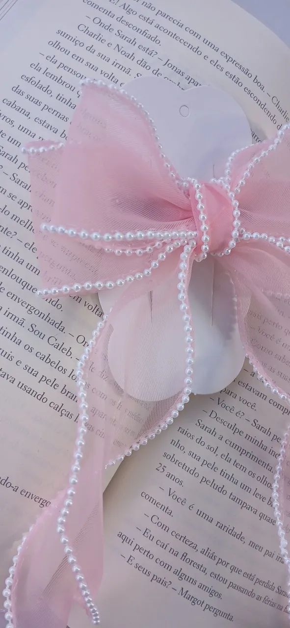 Laço longo princesa rosa - Foto 3