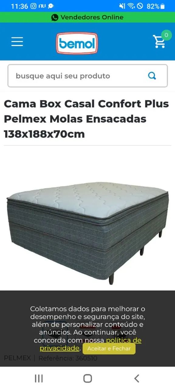 Comprei uma cama e nao usei 