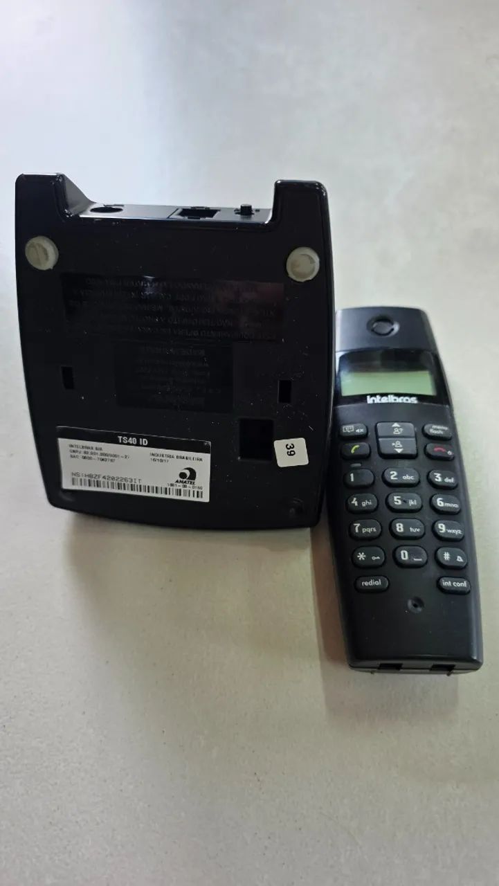 Kit 4 Telefones Sem Fio Intelbras TS 40 ID com Bases e Fontes - Foto 4