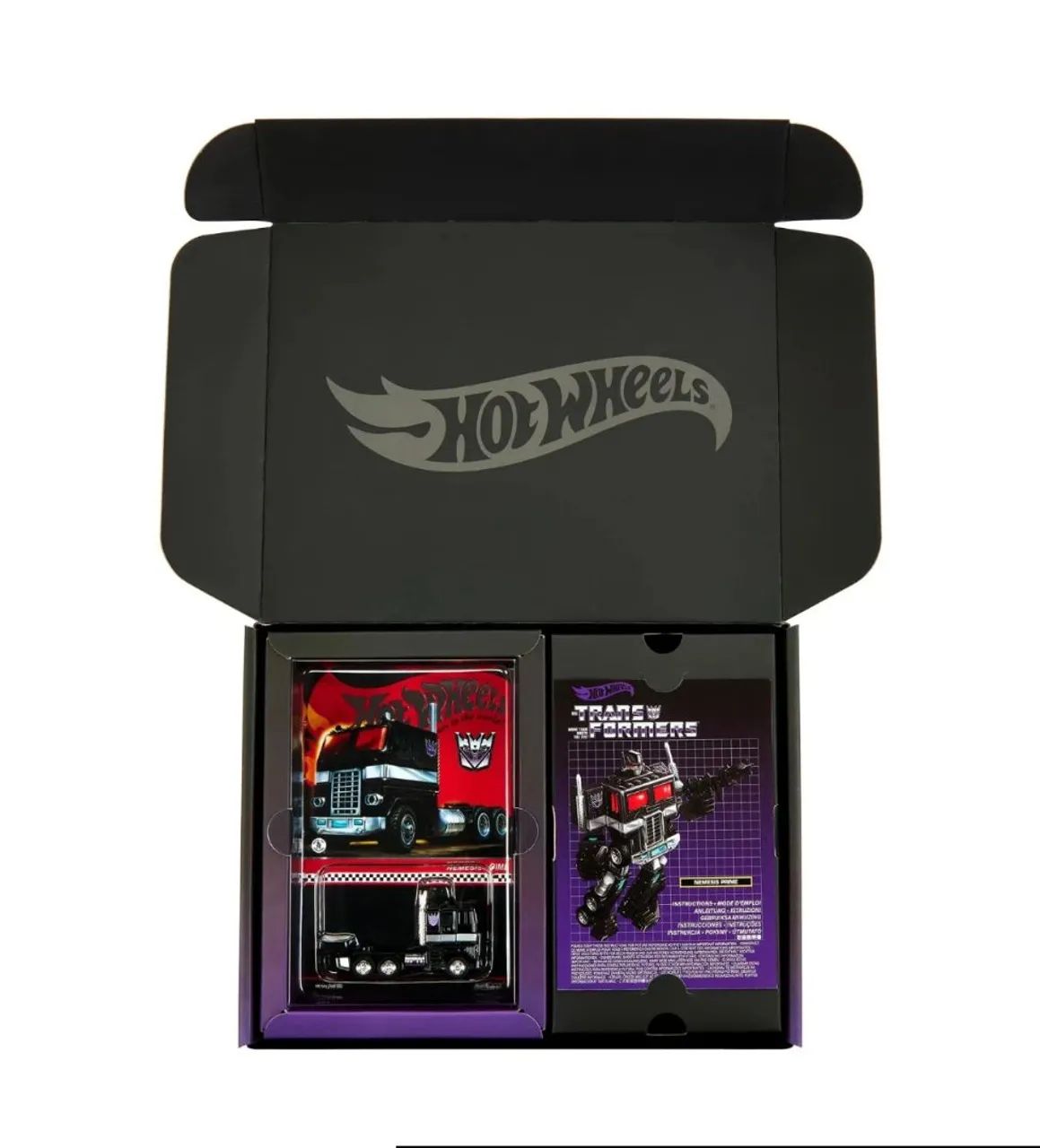 Hot Wheels × Transformers Nemesis Prime Exclusivo da Mattel Creations