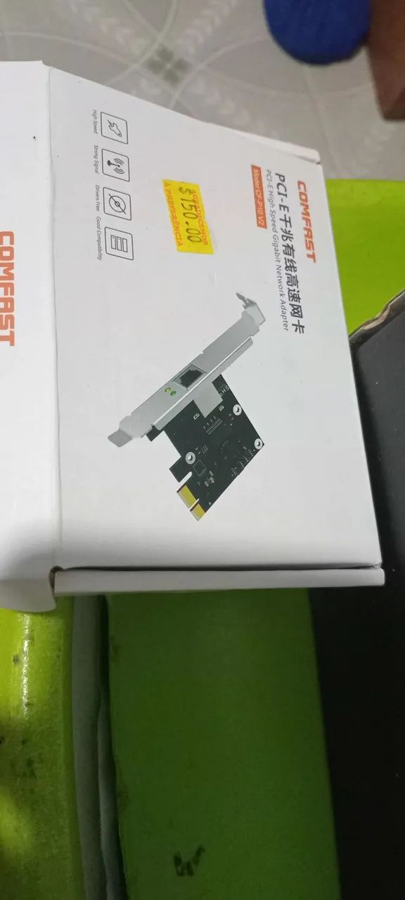 Placa de rede 10/100/1000 gigabits 