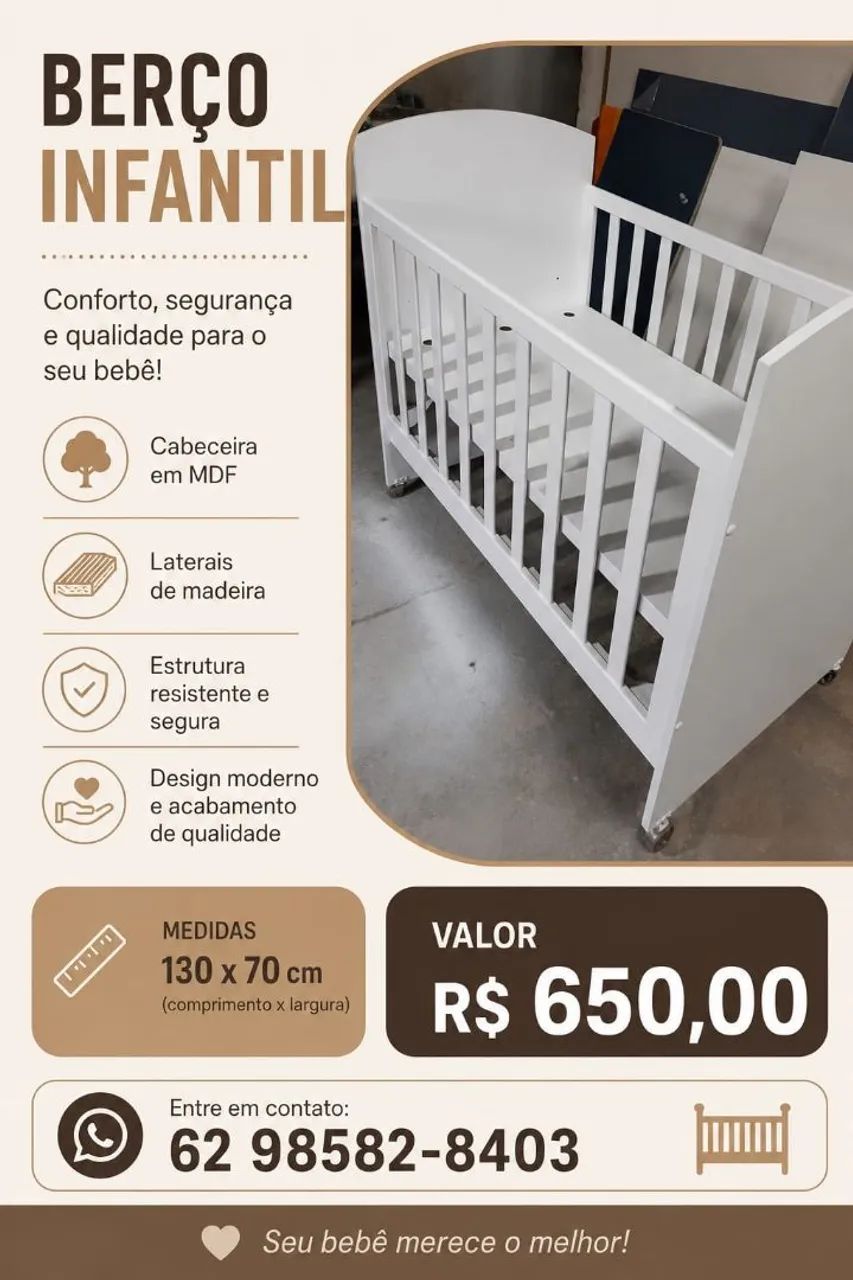 BERÇO INFANTIL - Foto 2