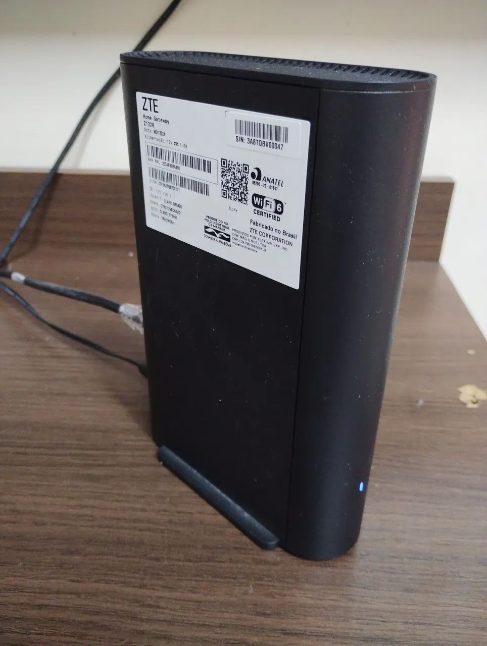 Roteador Wi-fi mesh 6G ZTE Preto compatível com a Claro - Foto 2