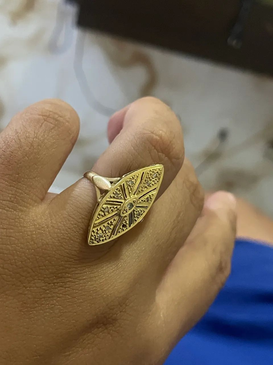 Marquise de ouro 18k - Foto 2