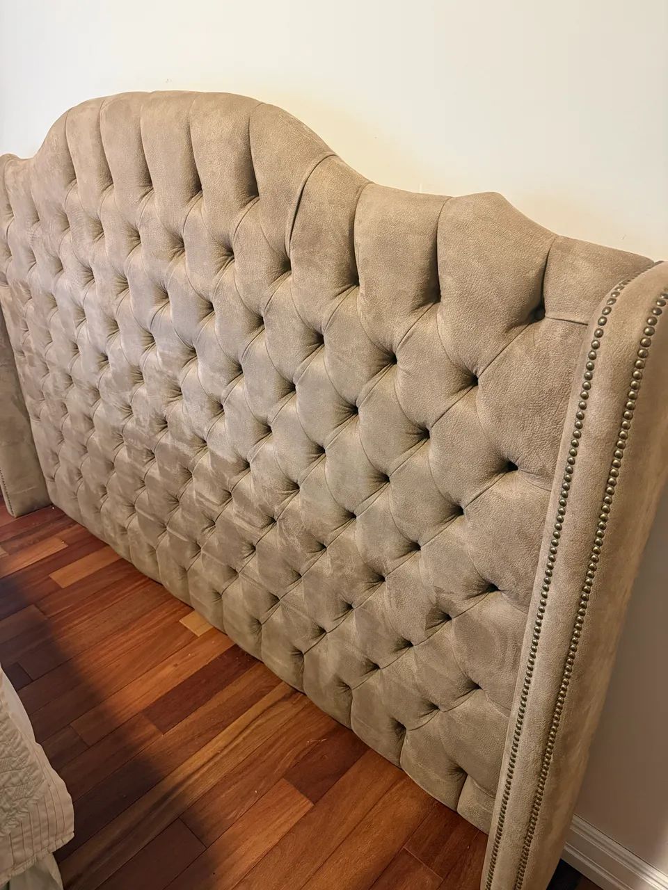 Cabeceira Cama King Size Estofada Capitonê - Excelente Estado - Foto 3