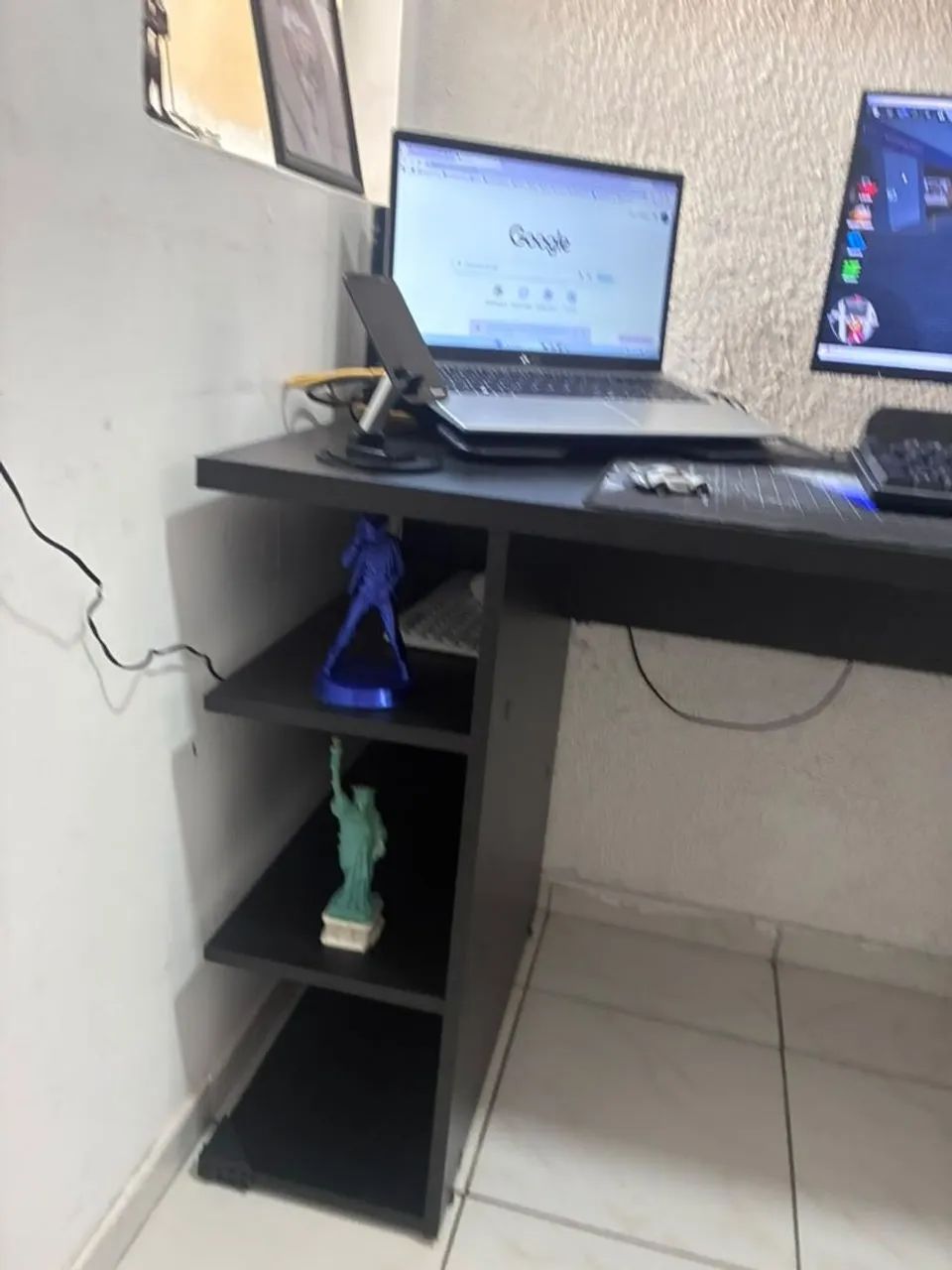 Mesa de escritório preta NOVA - Foto 2