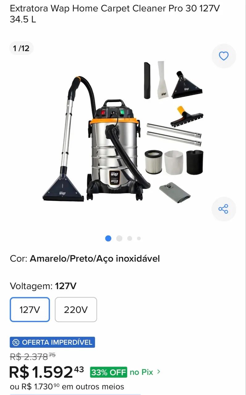EXTRATORA CARPET CLEANER PRO 30 - Foto 2