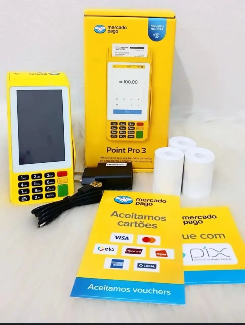 Vendo máquina do mercado pago Point Pro 3