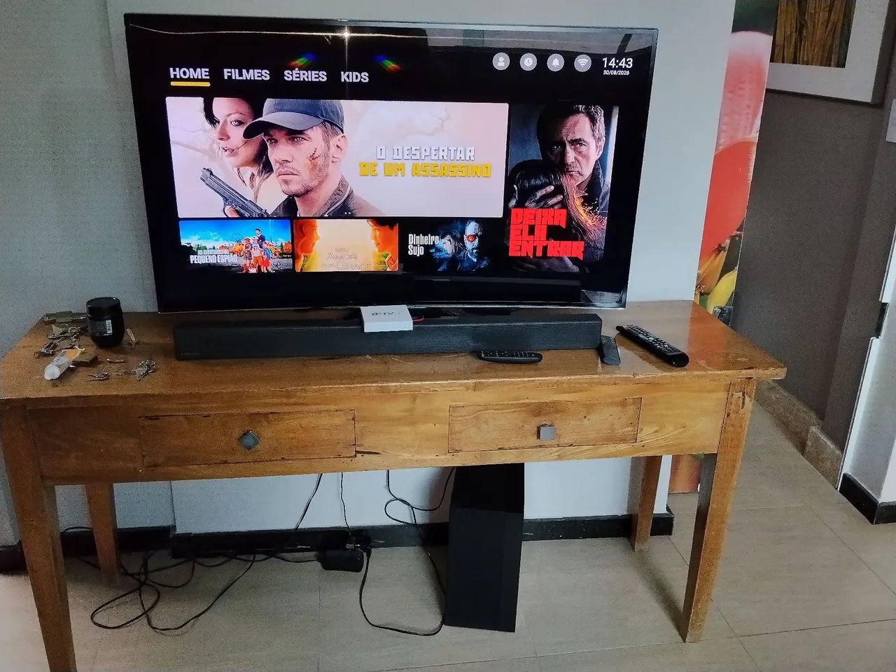 Smart TV Samsung 48" Curva - Perfeito Estado - Foto 3