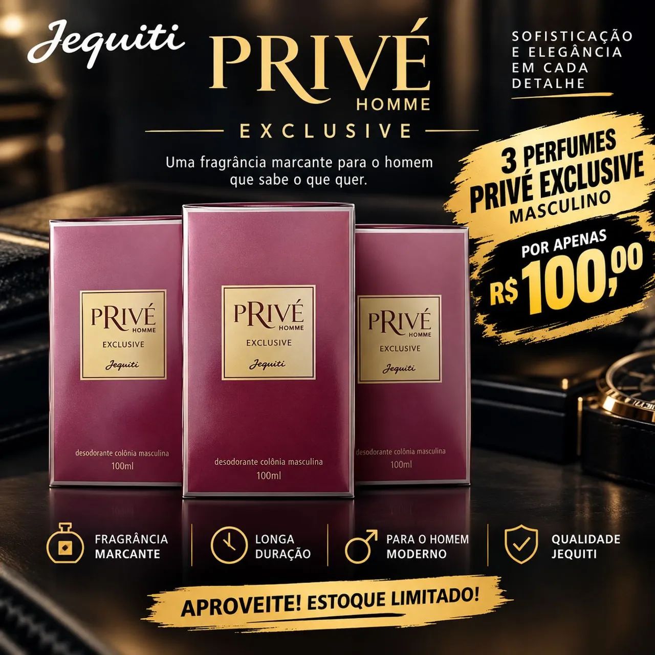 Perfume masculino Jequiti 