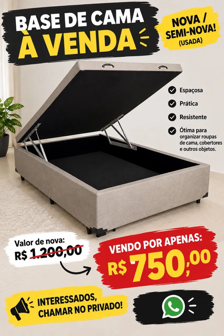 Base pra cama box.