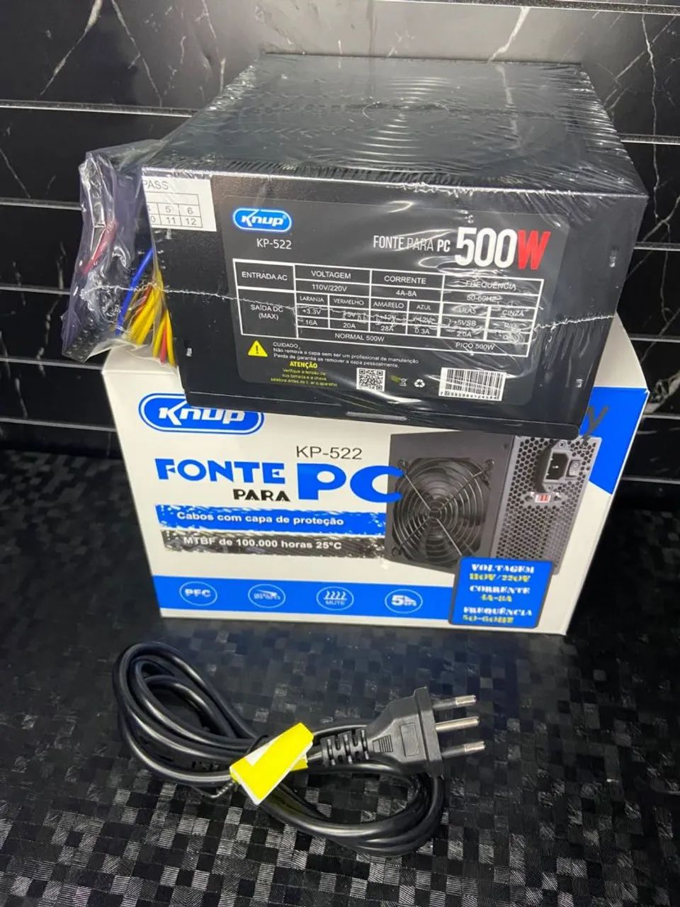 *FONTE PARA PC 500W KP-552 KNUP* - Foto 2