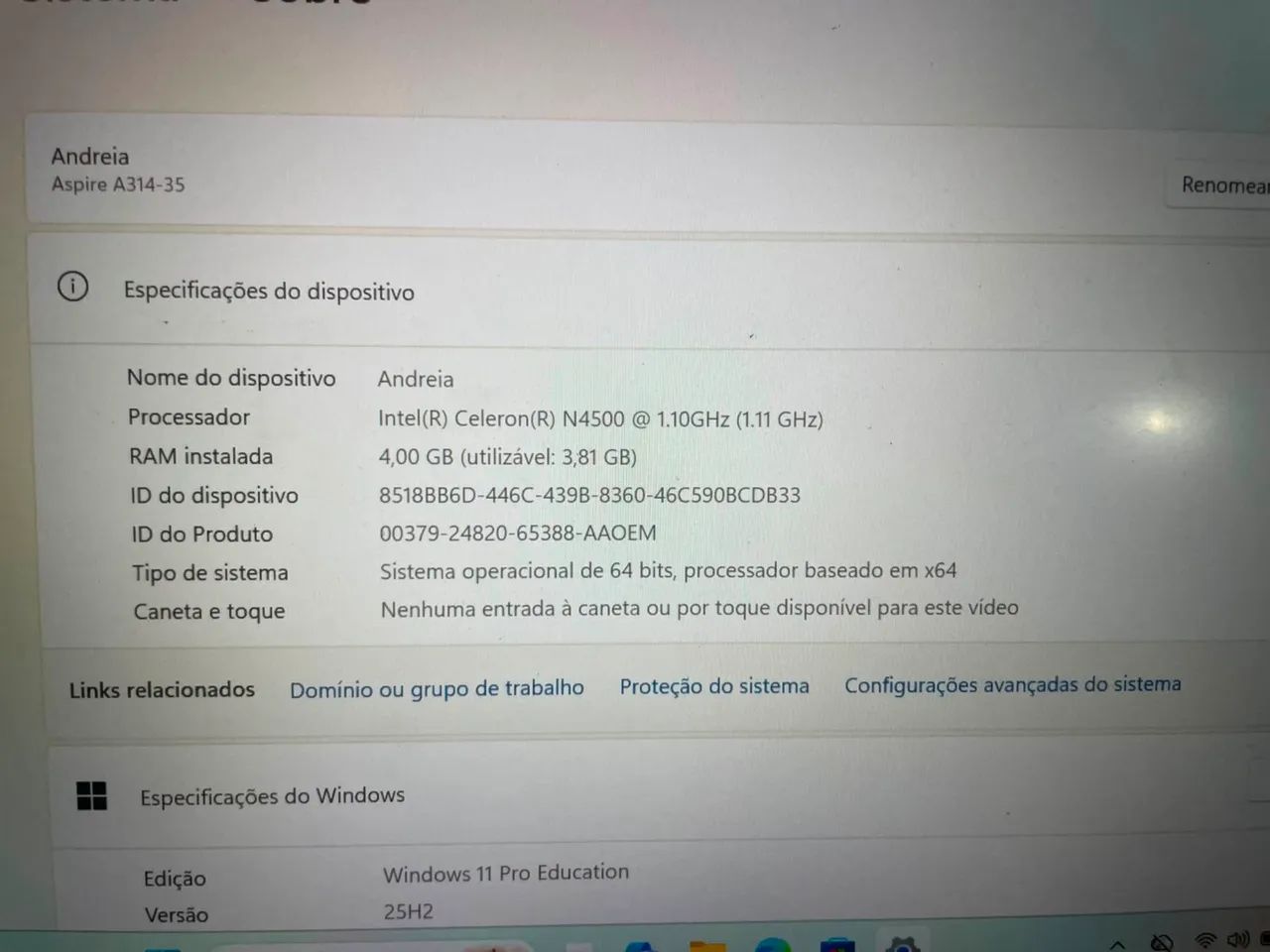 Notebook Acer aspire 3 - Foto 2