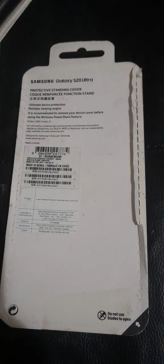 Capa protective cover galaxy s20 ultra original samsung - Foto 2