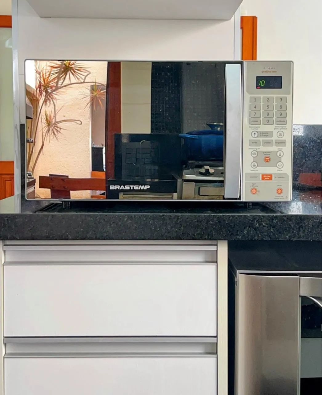 Microondas Brastemp Inox Grill