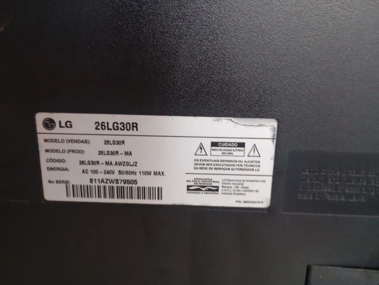 Tv LG 28 polegadas (COM DEFEITO) - Foto 3