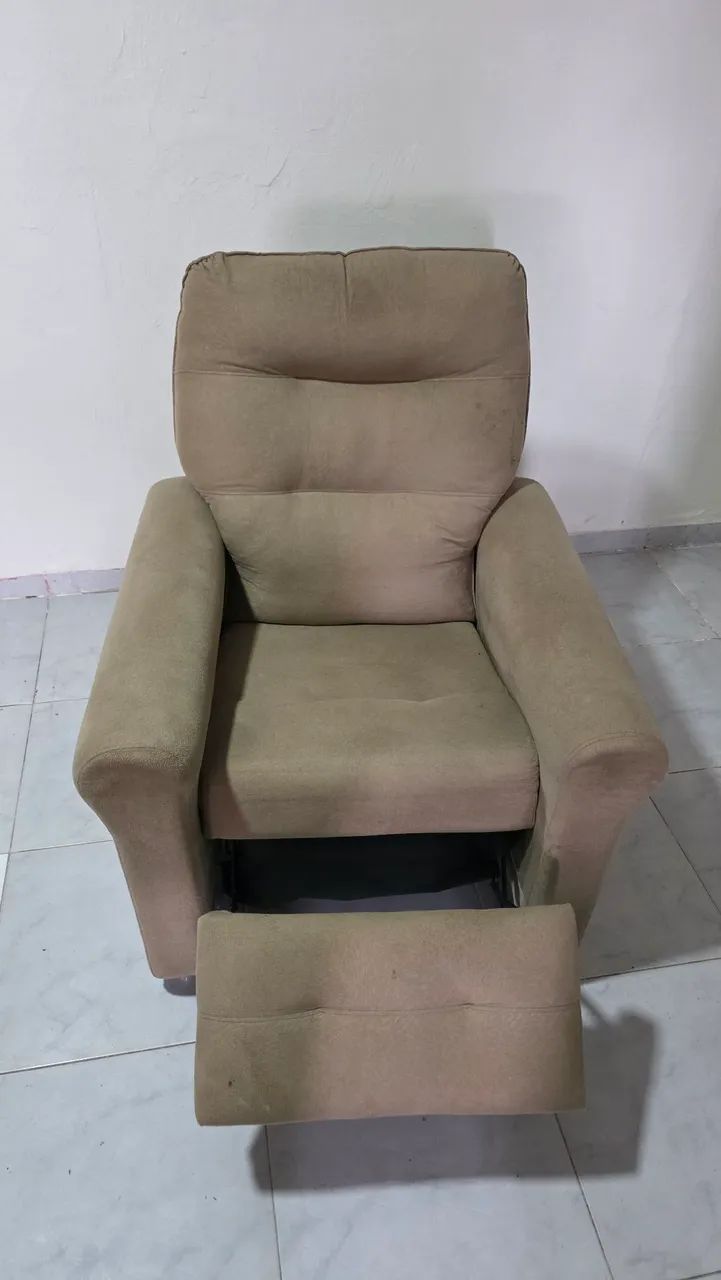 Poltrona confort reclinavel em veludo super confortável, - Foto 4
