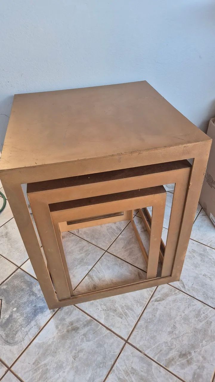 Conjunto 3 mesas de apoio