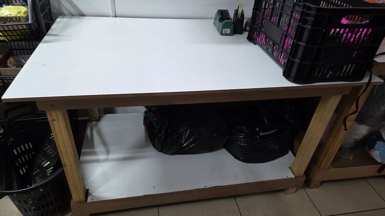 Mesa de Trabalho Bancada E-commerce Loja - Foto 2